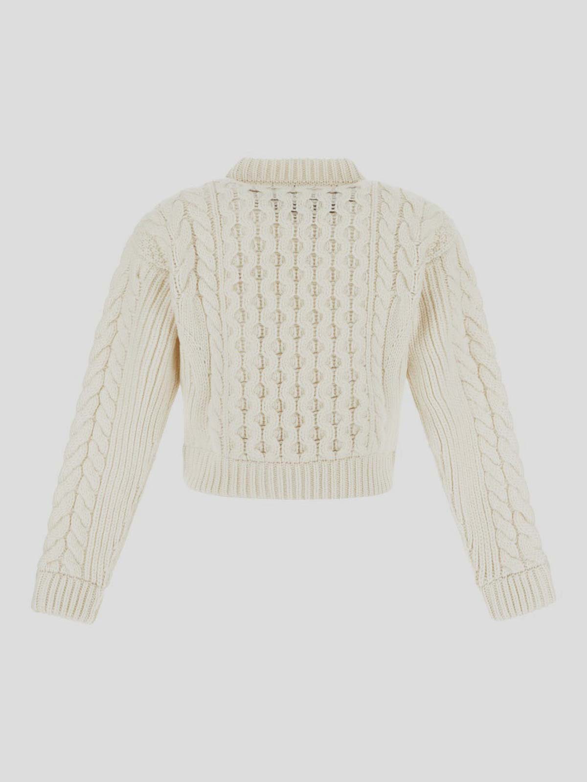 Shop Patou Wool Pullover In White