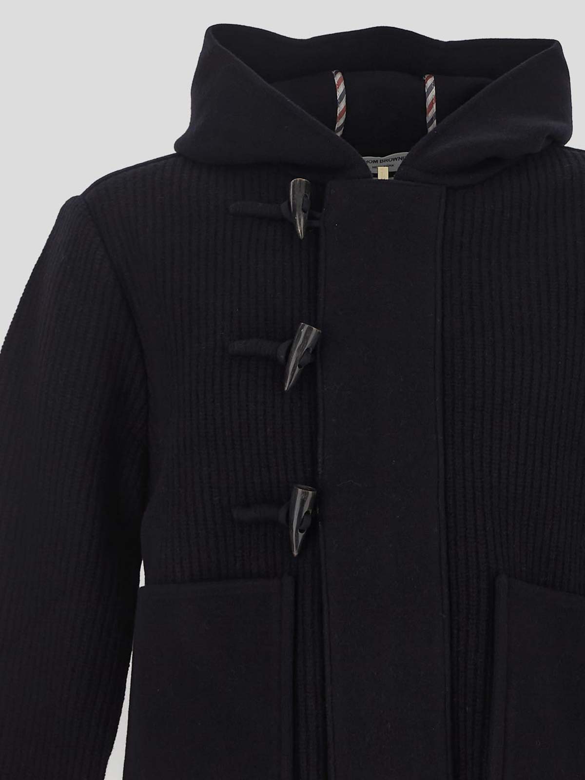 Shop Thom Browne Wool Jacket In Blue