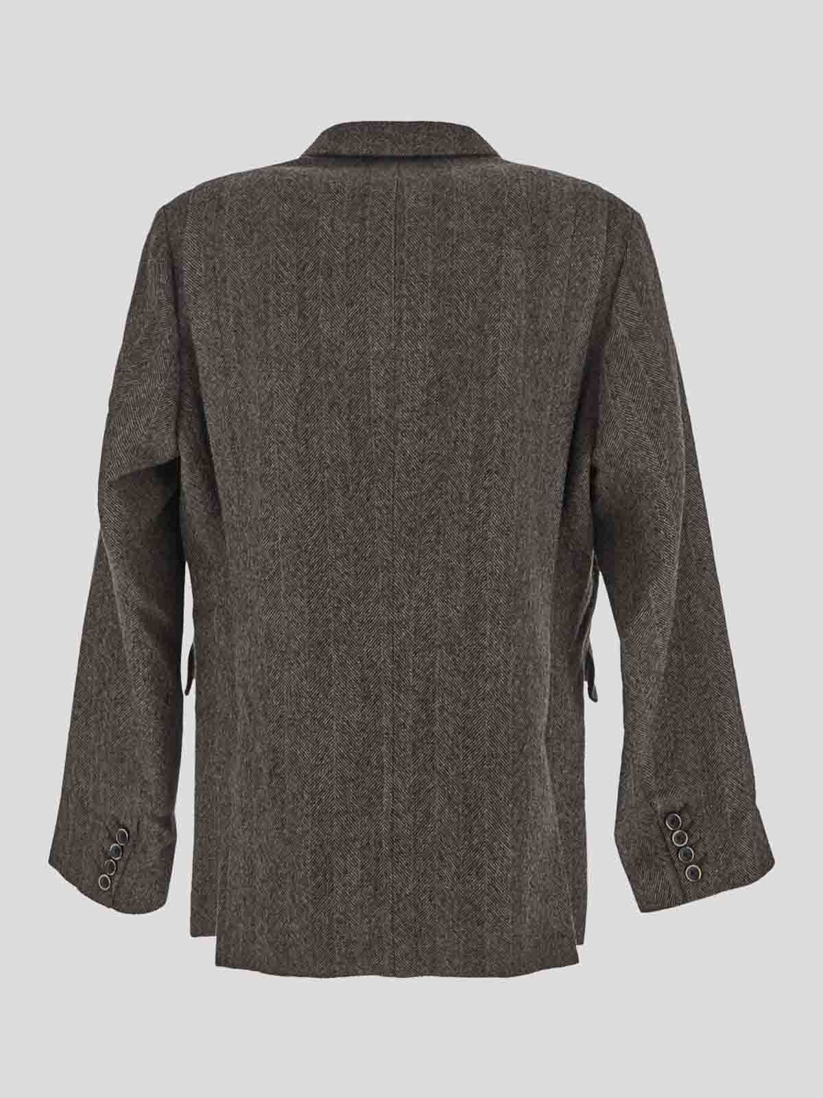 Uma Wang Wool jacket - Beige - Men|UM6517UW029 | thebs.com
