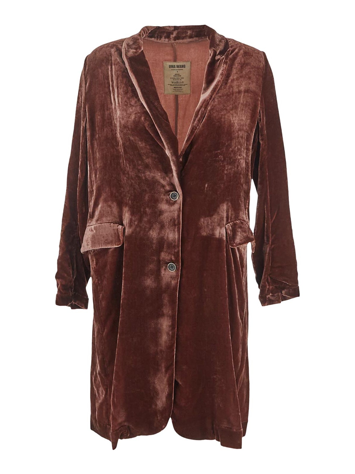 コート UMA WANG Women Outer UP8001UW087GREY RED GREEN Uma Wang Uma wang coat - Dark Red - Women | UP6011UW790