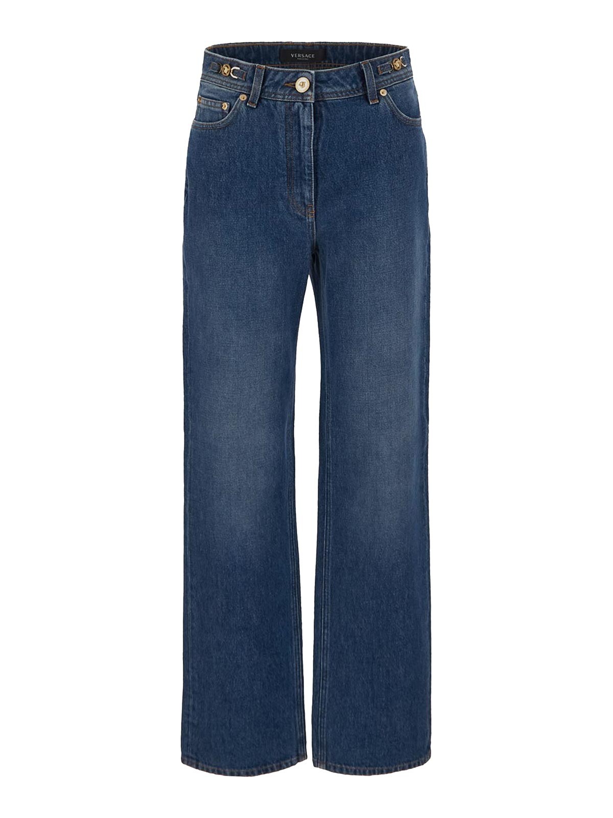 Versace Boootcut Jeans In Blue