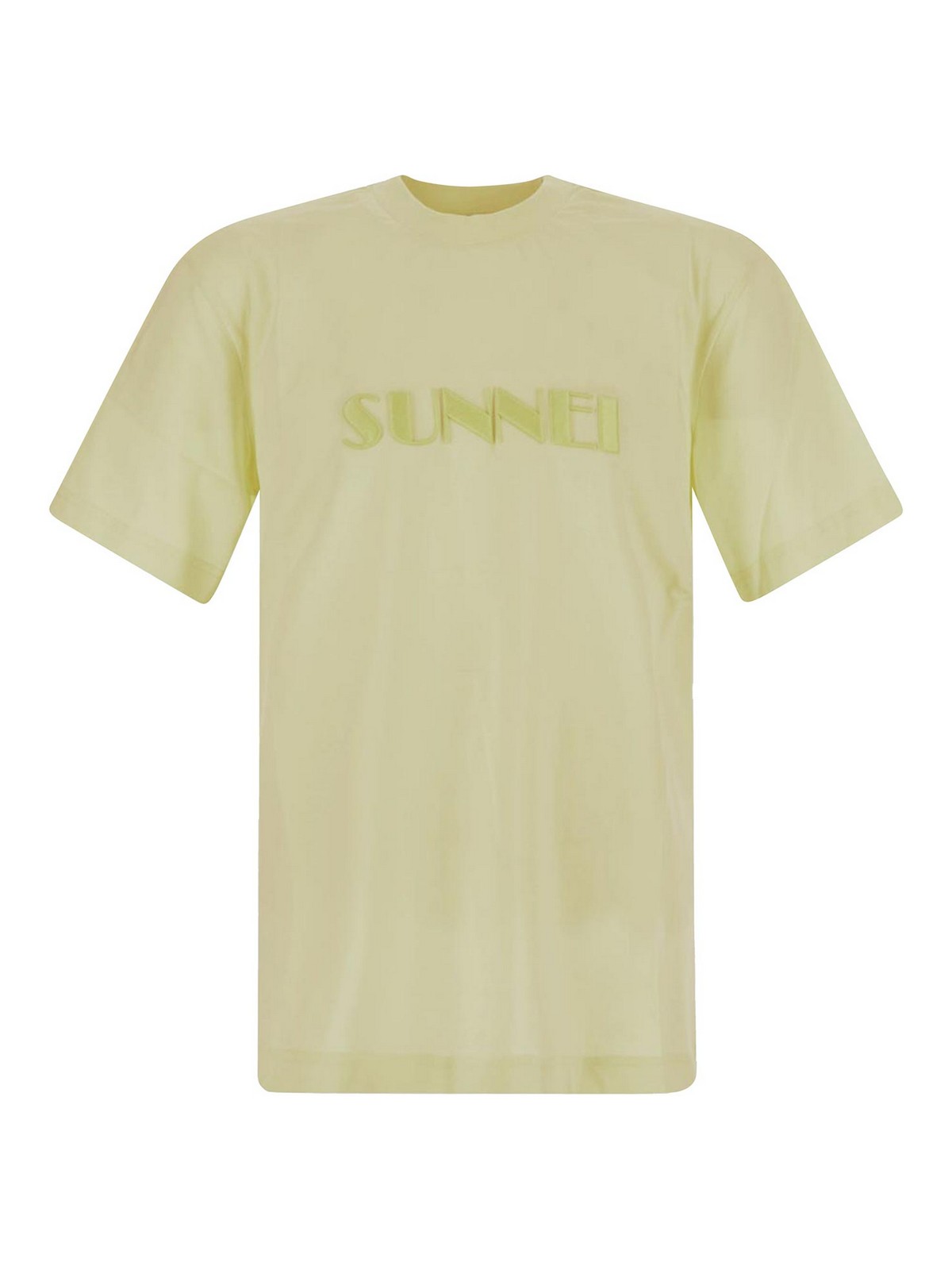 Sunnei T-shirt In Light Yellow