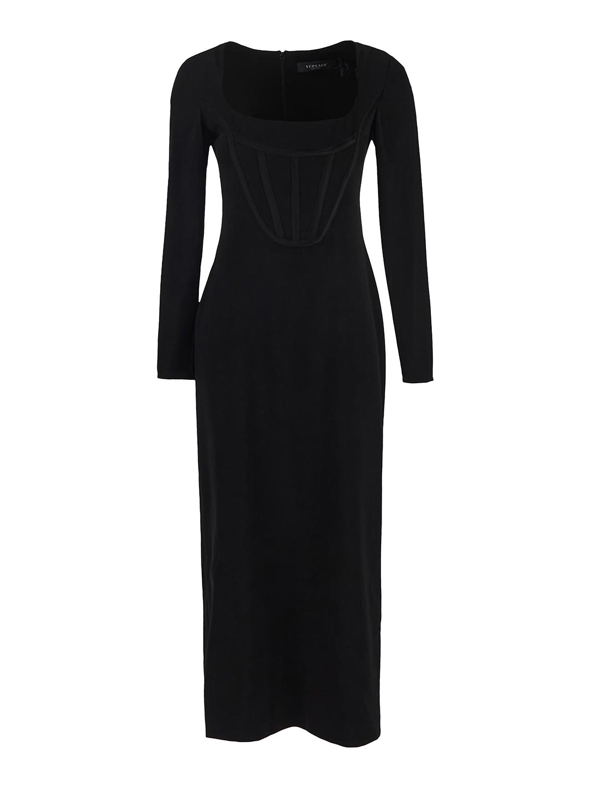 Shop Versace Vestido Largo - Negro In Black