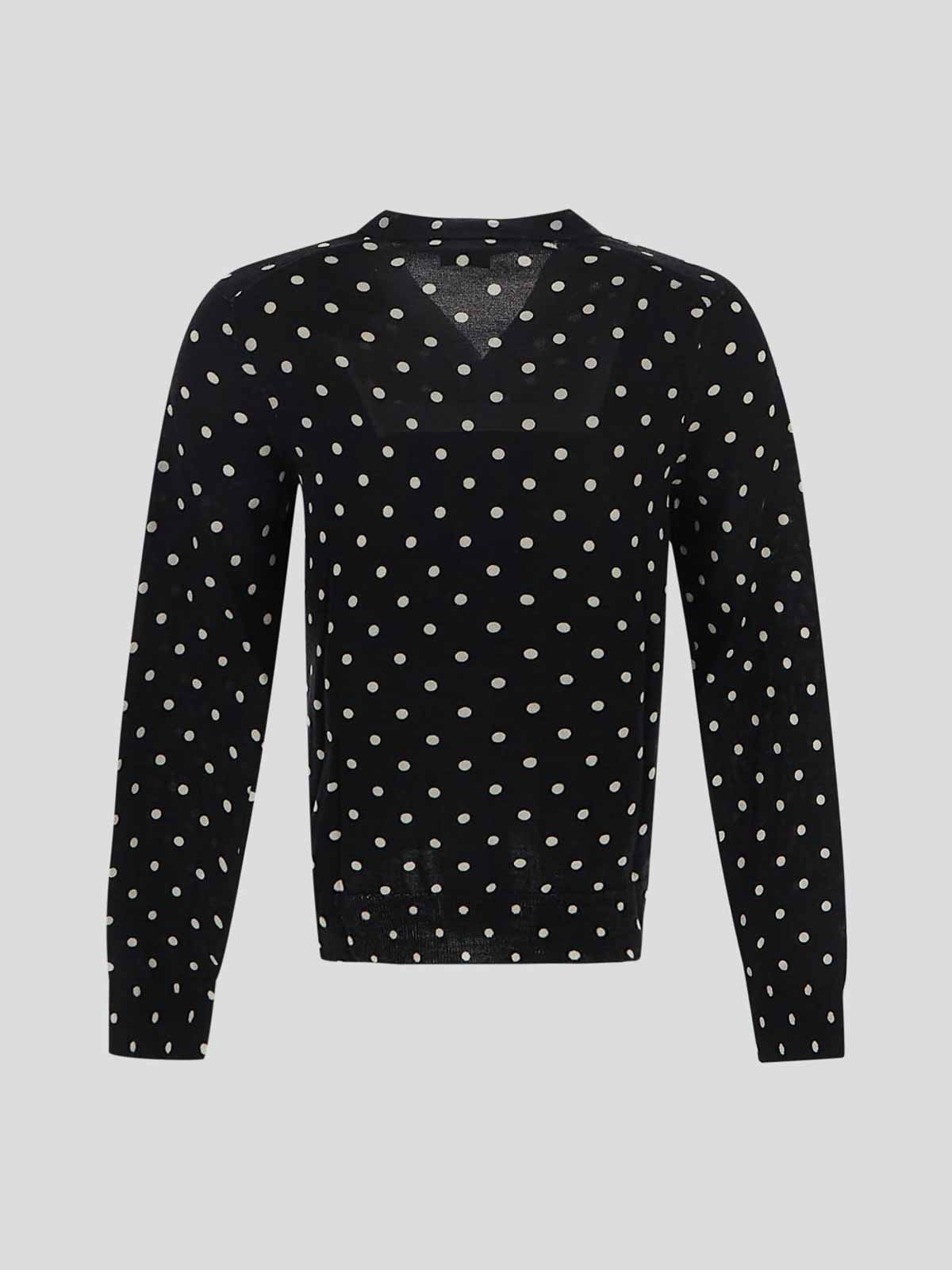 Comme Des Garcons cardigan in black with pois Black RJN5010511