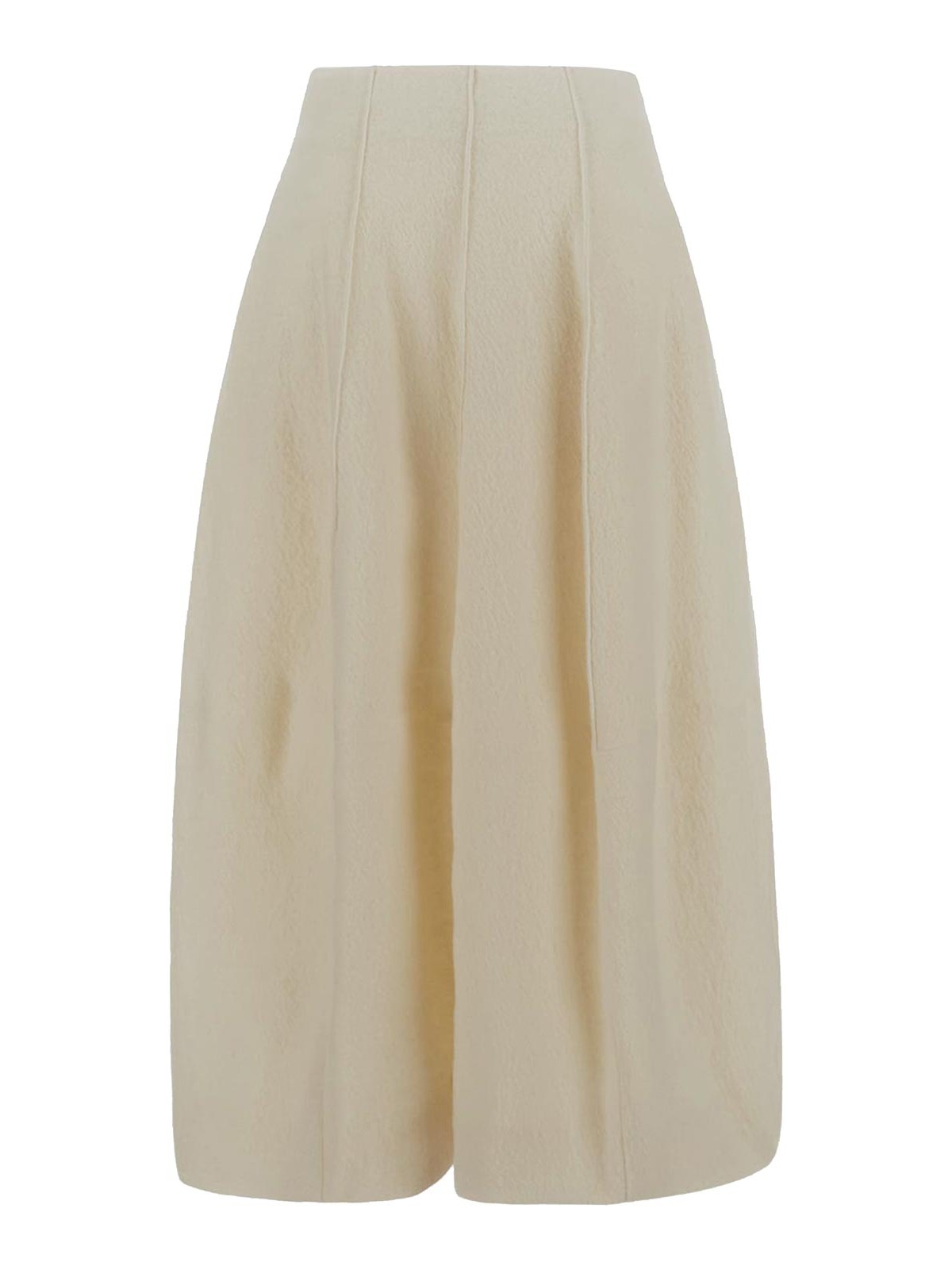 Gentryportofino Midi Skirt In Ivory