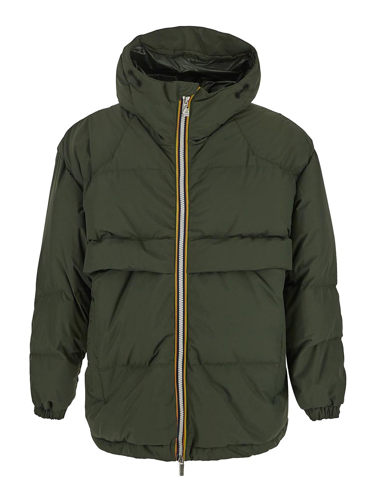K-way Jacket With Pockets In Verde