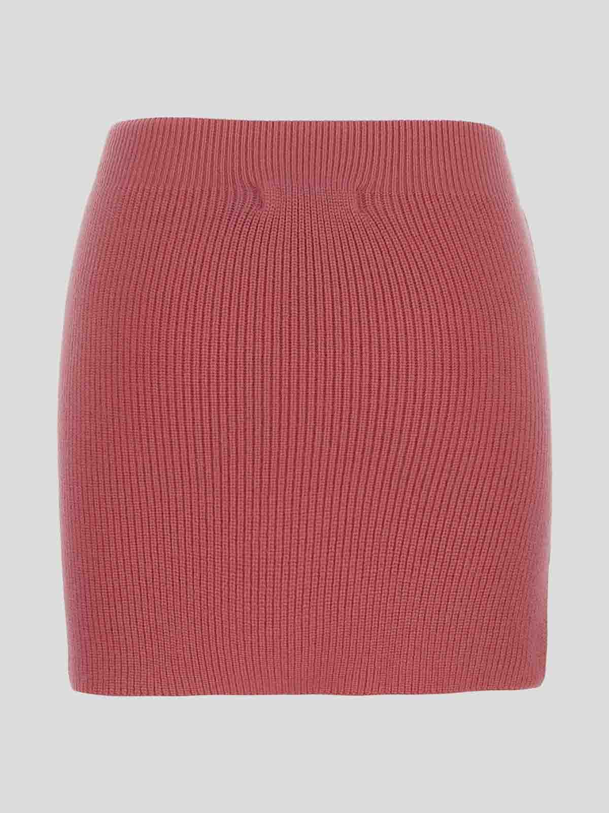 Shop Laneus Skirt Pink In Nude & Neutrals