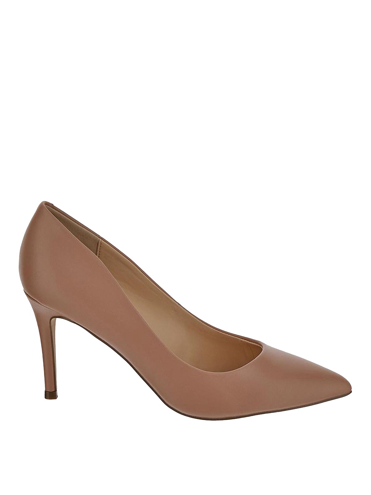 Shop Steve Madden Court Shoes In Nude & Neutrals