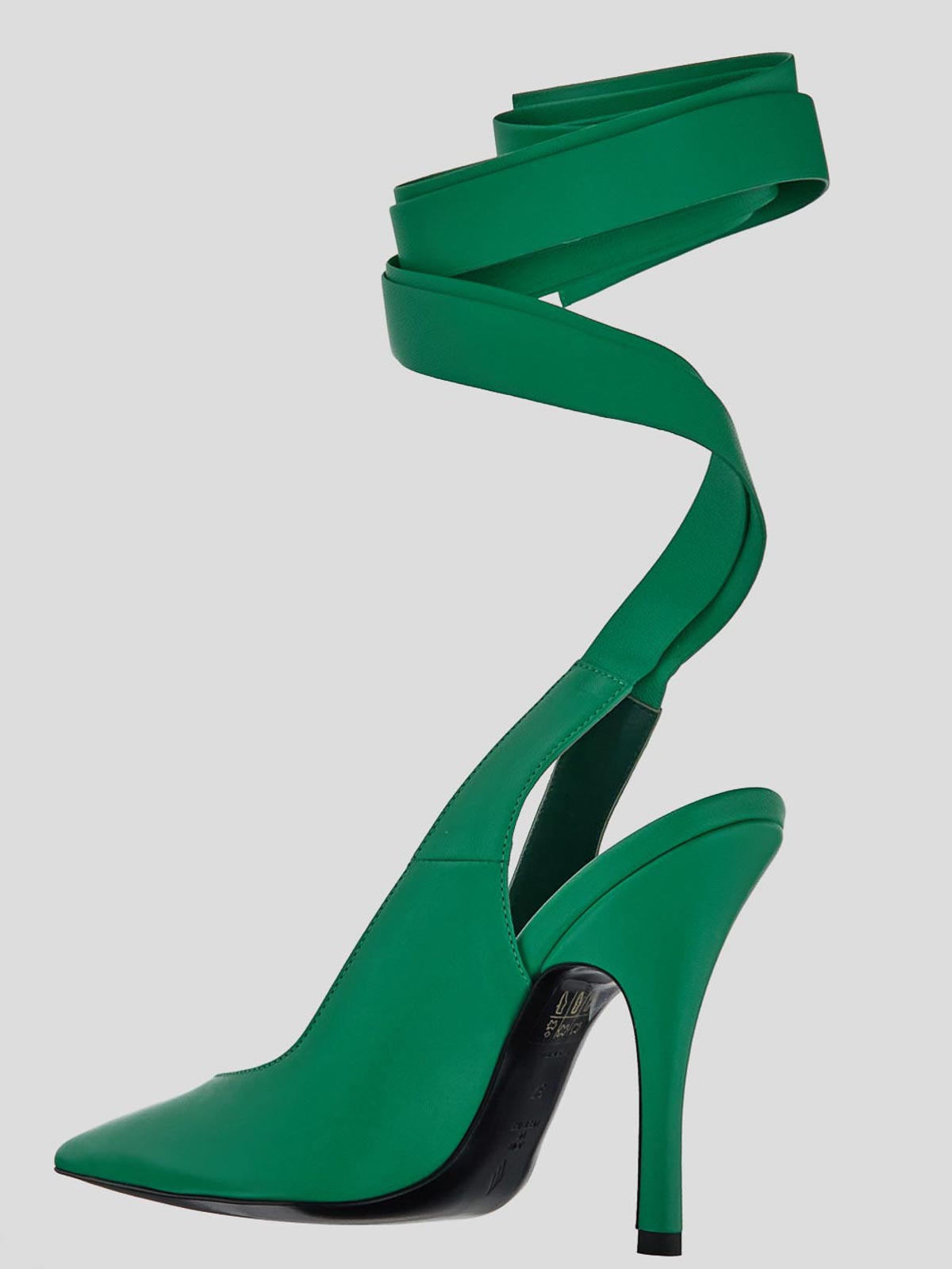 Shop Attico Court Shoes In Green