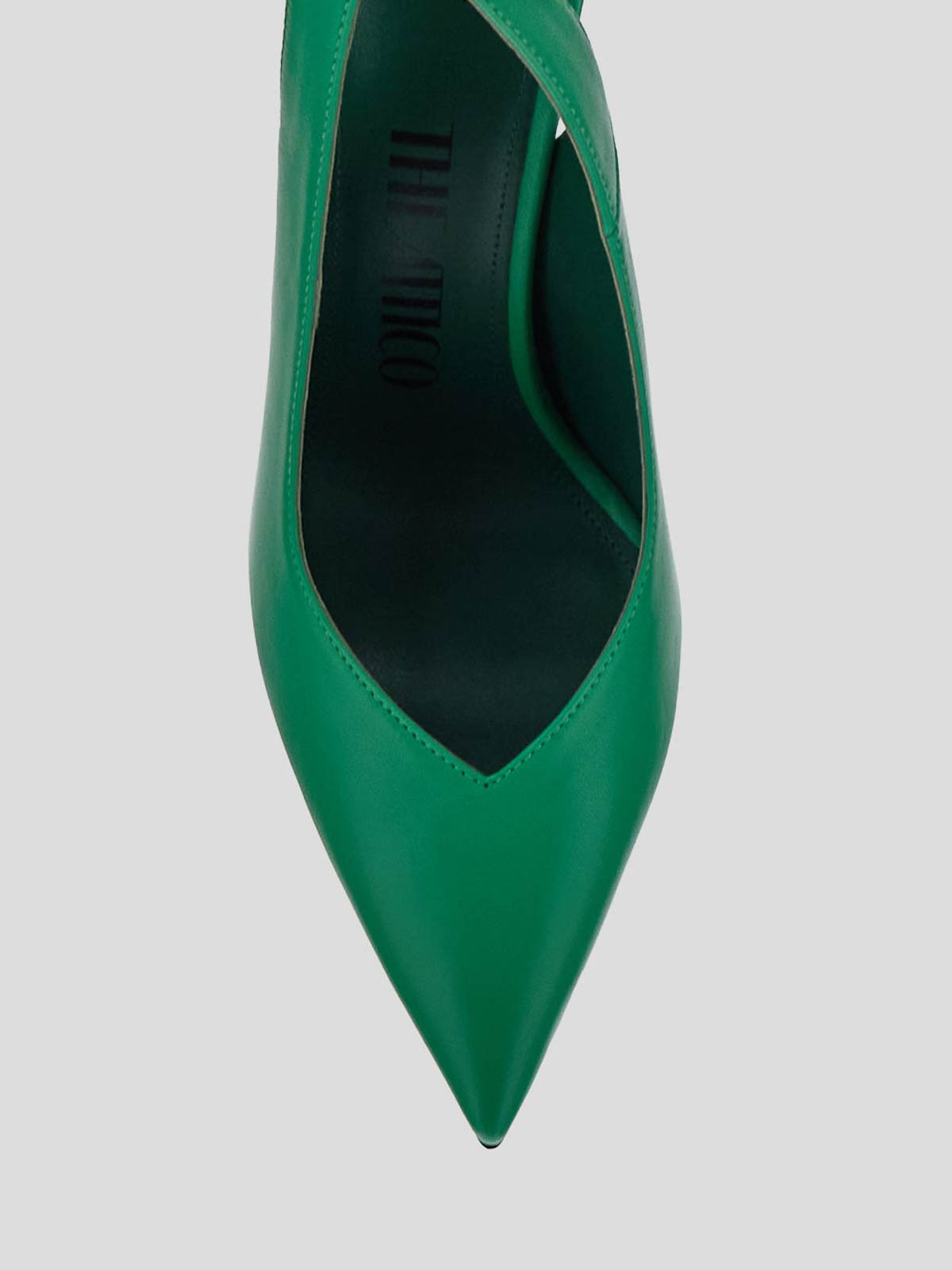Shop Attico Court Shoes In Green