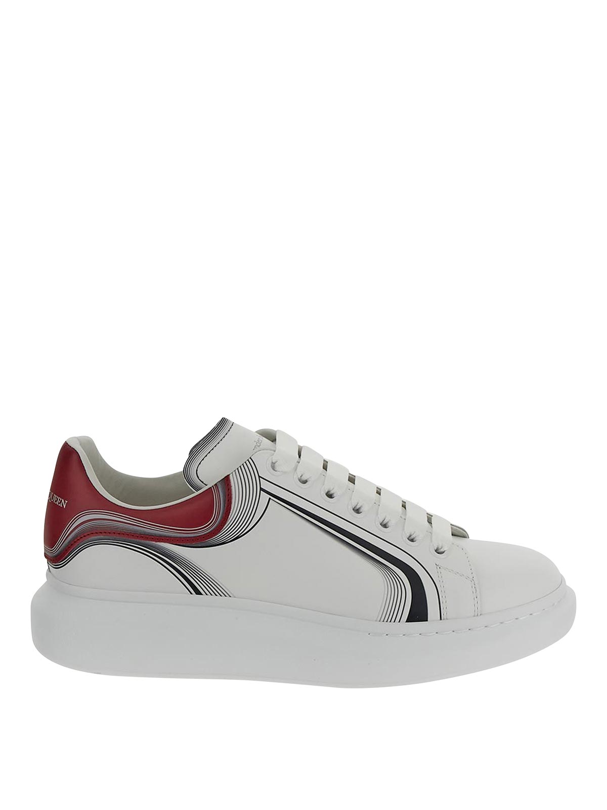 Alexander McQueen Women's Larry White And Red Sneakers New Size 41 US 11 |  eBay