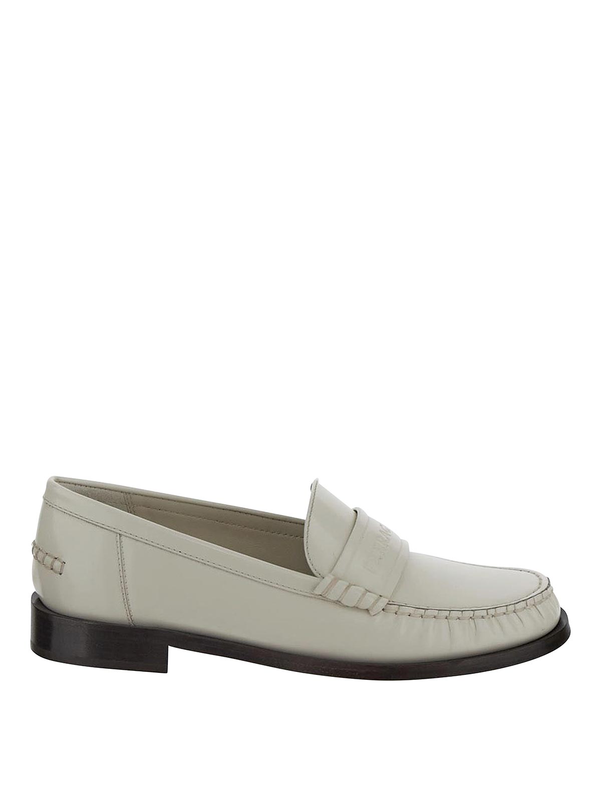 Ferragamo Flat Shoes In Blanco