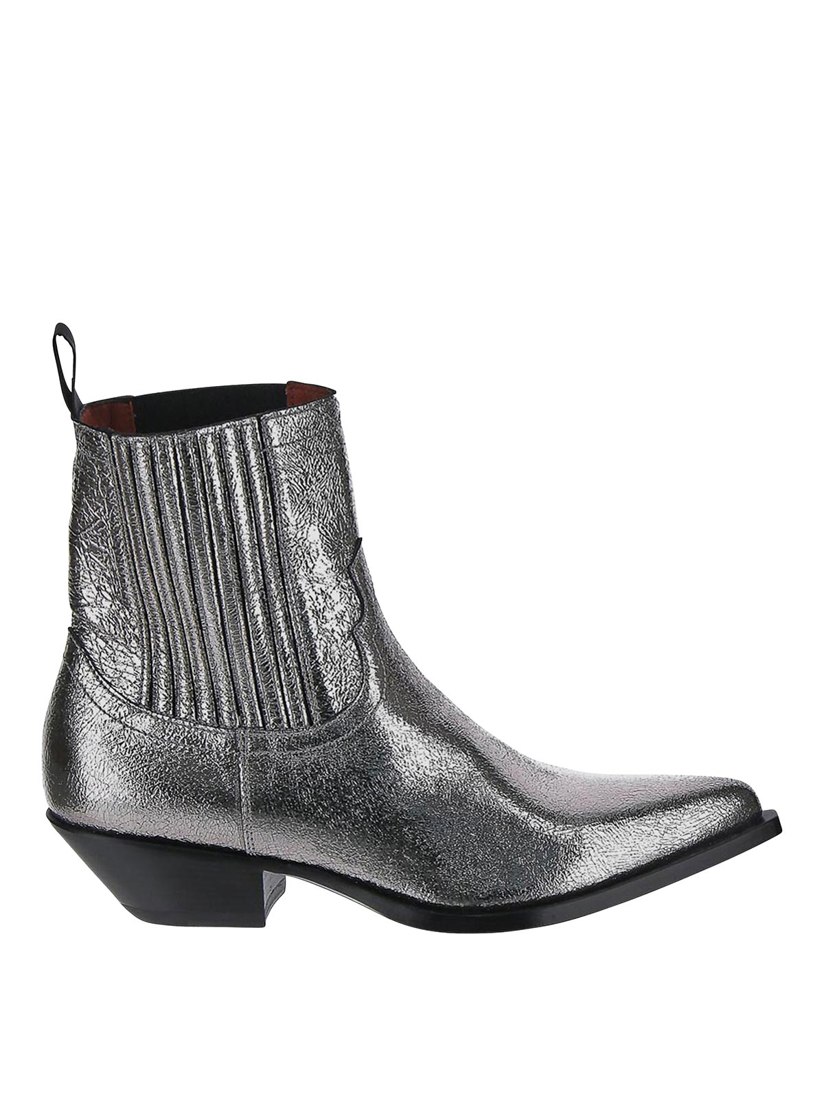 Sonora Ankle Boots In Silver