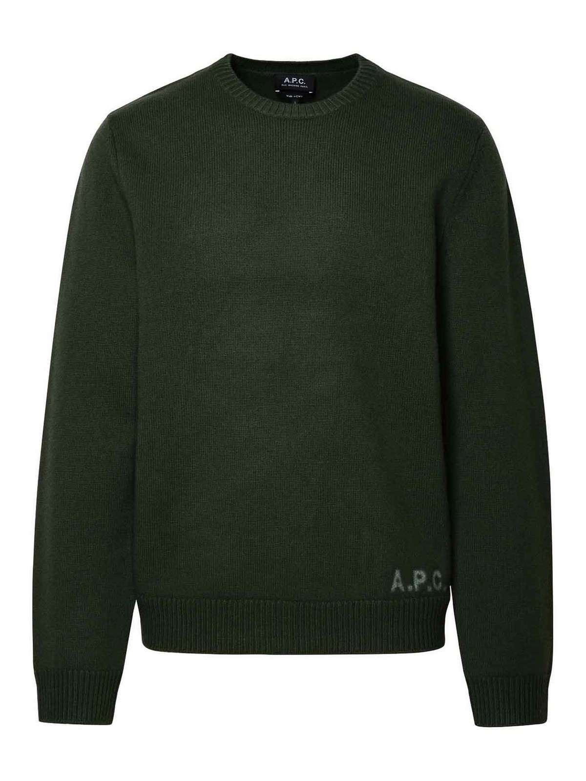 A.p.c. Wool Pullover In Green