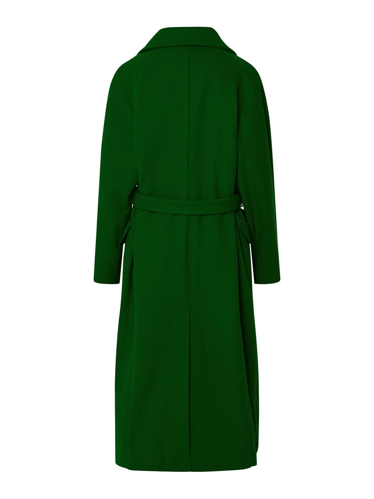 Shop Apc Florence Coat In Green