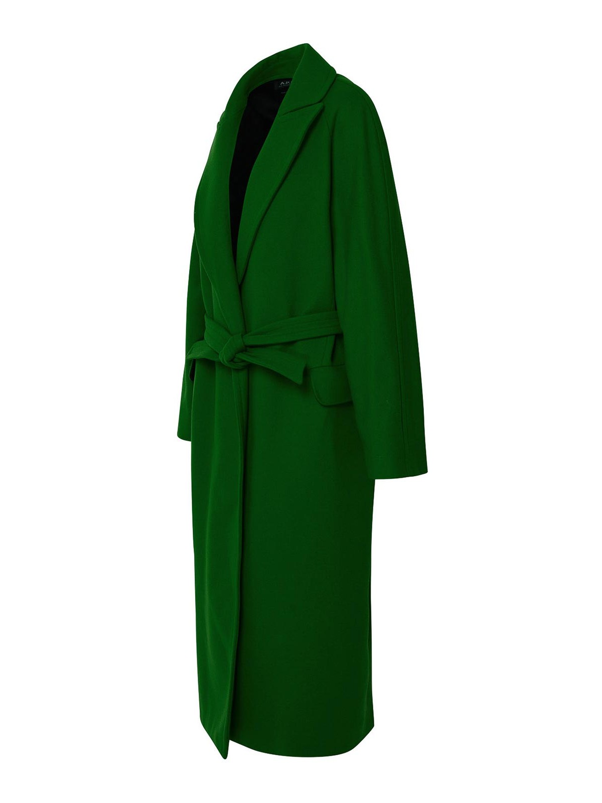 Shop Apc Florence Coat In Green