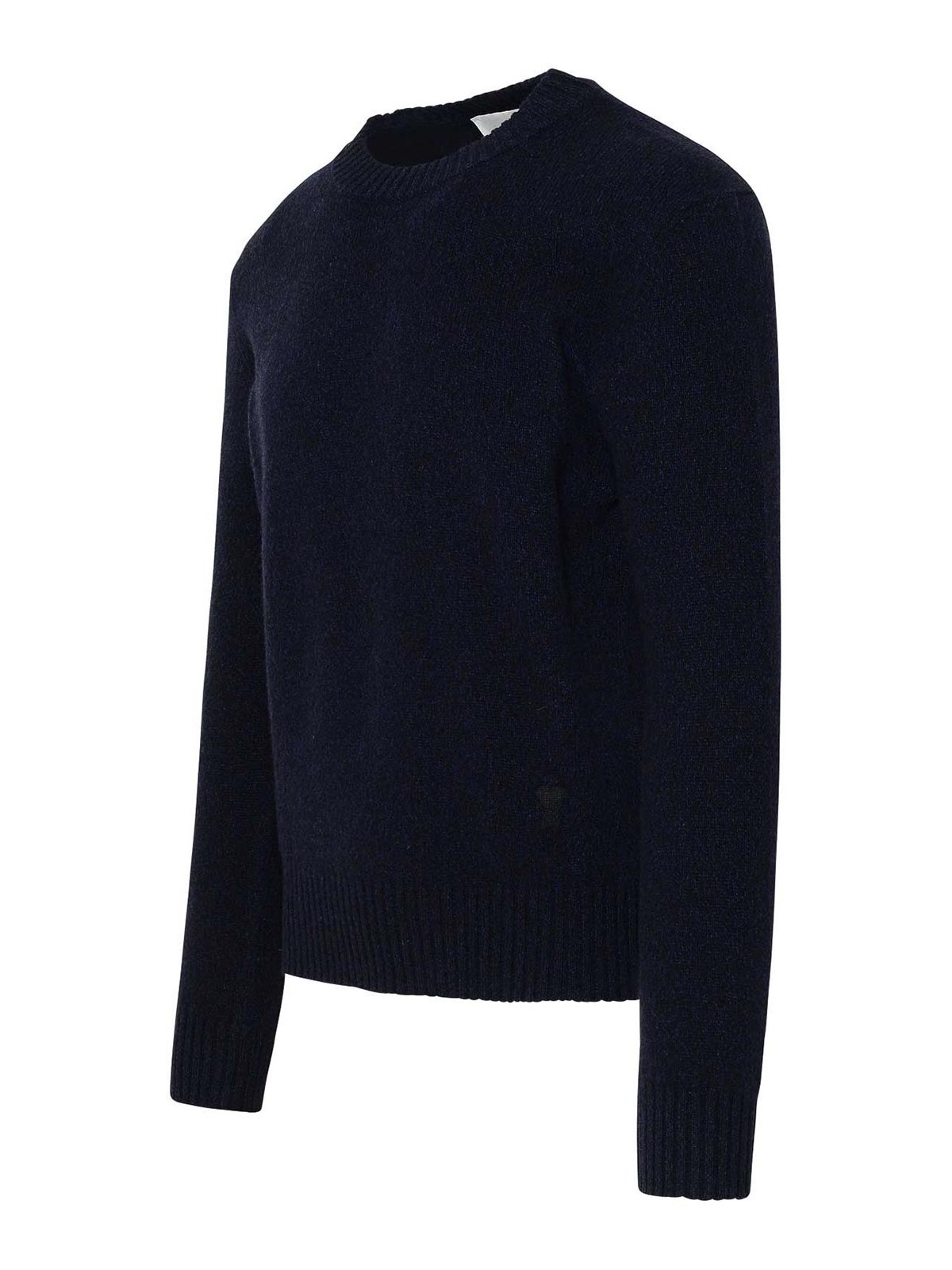Shop Ami Alexandre Mattiussi Wool Pullover In Dark Blue