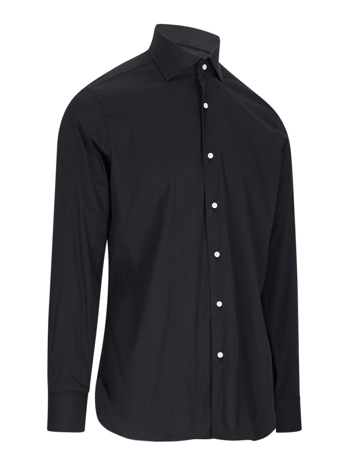 Shop Barba Classic Shirt In Black