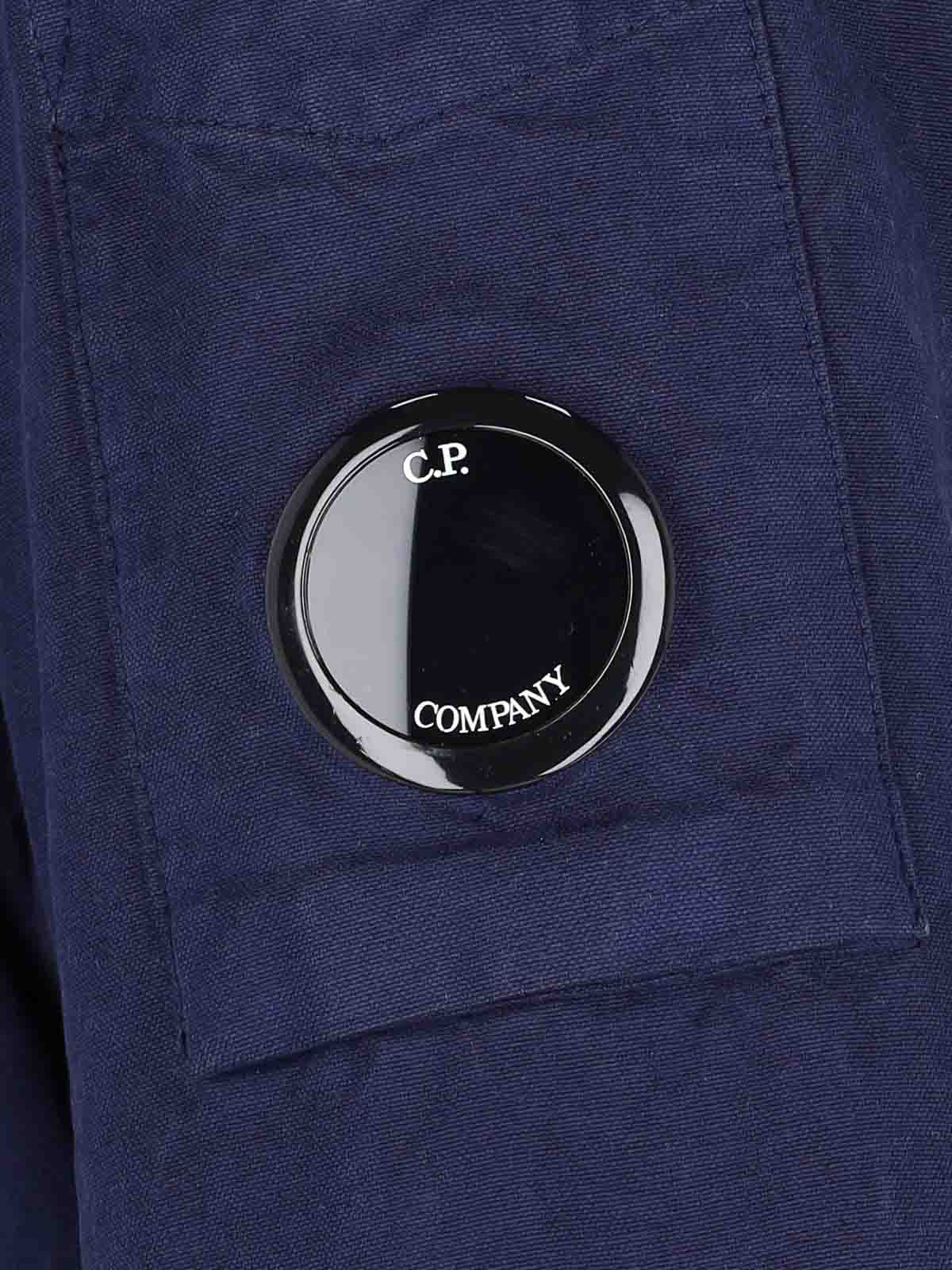 Shop C.p. Company Shirt Jacket In Blue