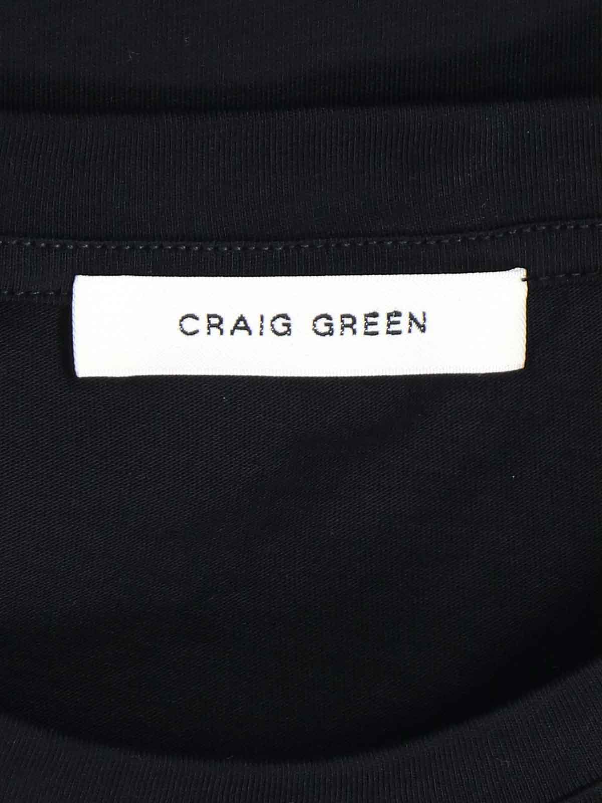 Shop Craig Green Black  Patch T-shirt