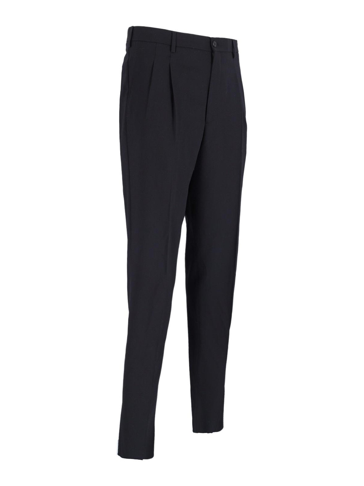 Shop Giorgio Armani Tailored Trousers In Blue