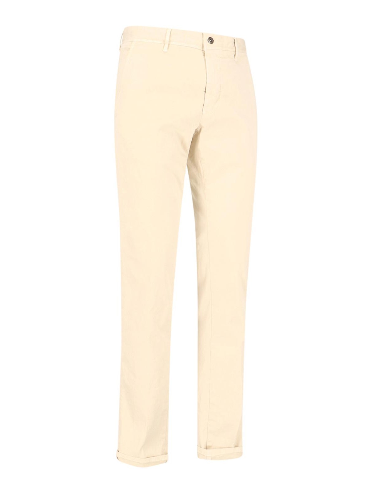 Shop Incotex Straight Trousers In White