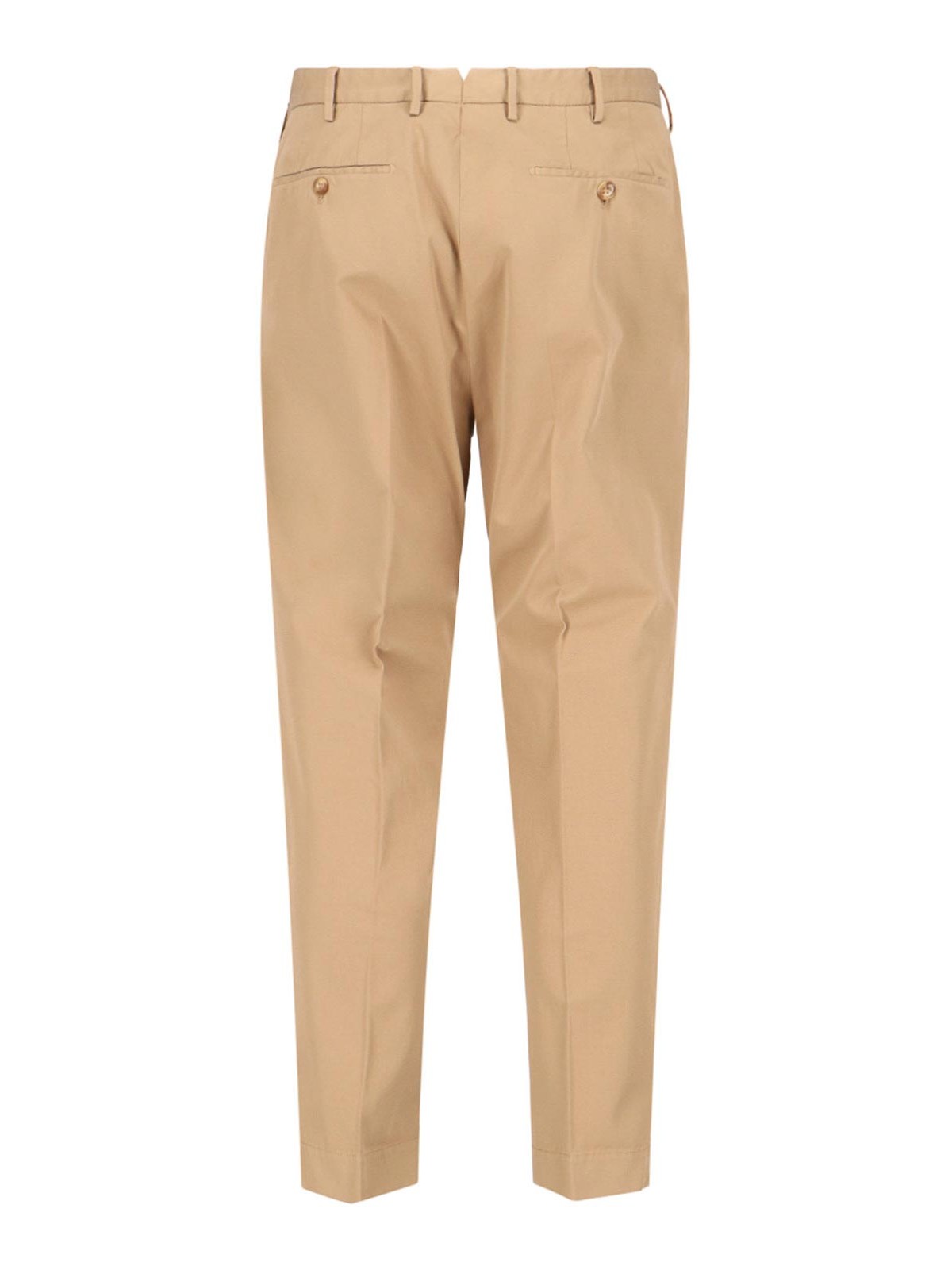 Shop Incotex Pleated Trousers In Beige
