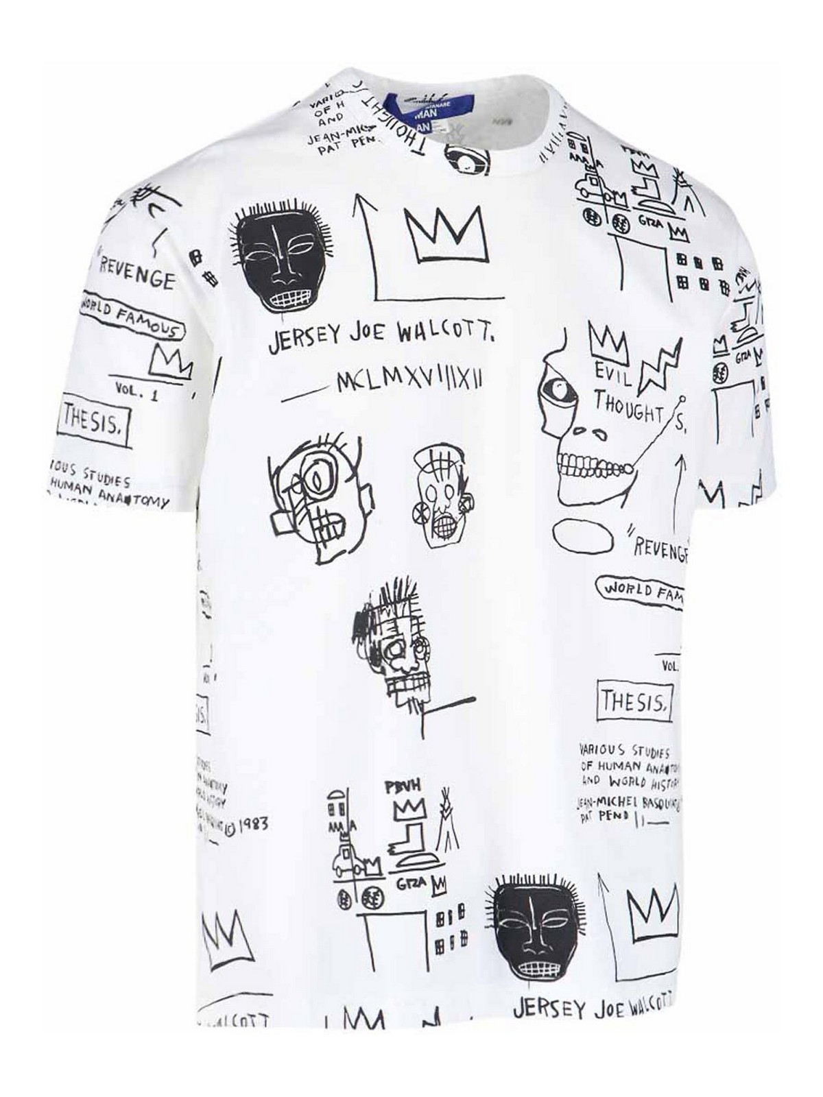 Junya Watanabe Tシャツ - Basquiat - ホワイト|WKT026S232