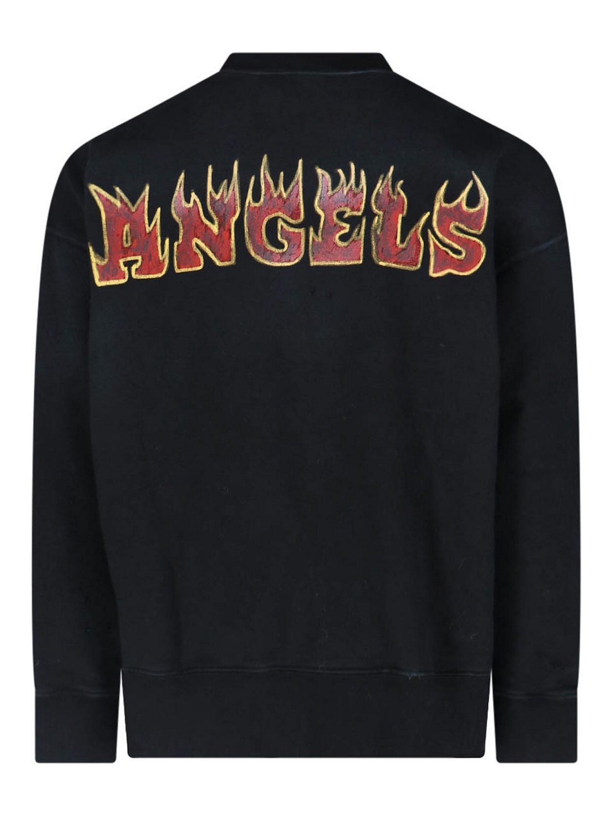 Palm Angels｜SWEATSHIRTS (PMBA065S23FLE0081025) NEW Palm Angels Front Over Logo Black Men's Oversized Hoodie