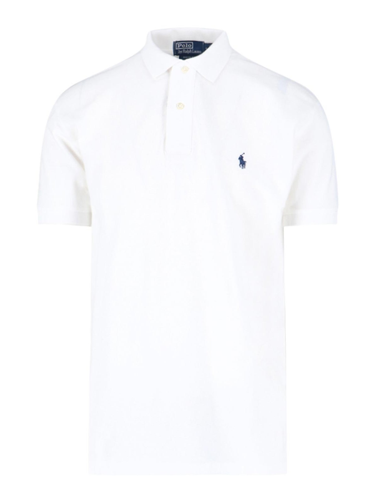 Polo Ralph Lauren Logo Embroidery Polo Shirt In White