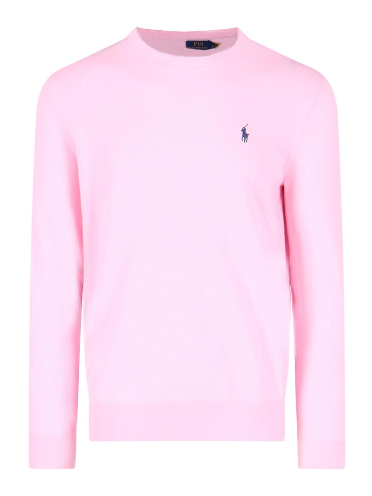 Shop Polo Ralph Lauren Logo Sweater In Nude & Neutrals