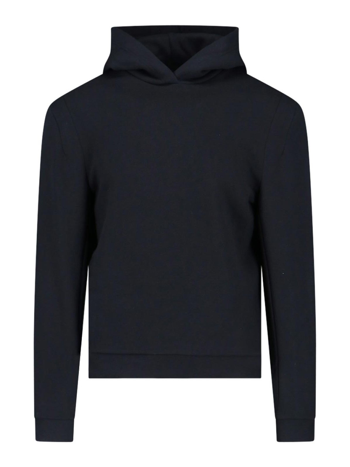 Shop Random Identities Basic Hooded Sweatshirt In Black