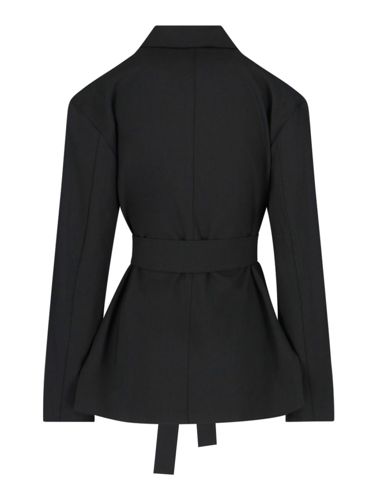 Shop Setchu Double-breasted Blazer In Black
