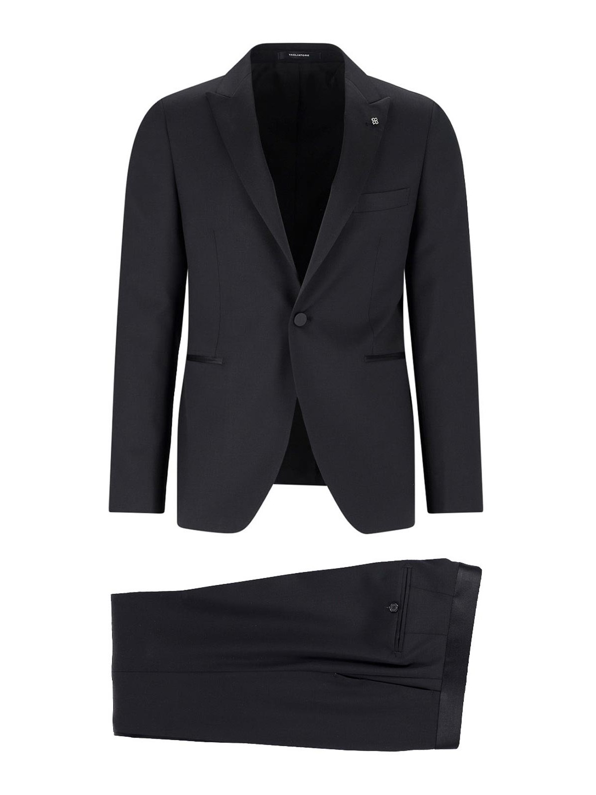 Tagliatore Single-breasted Suit In Black