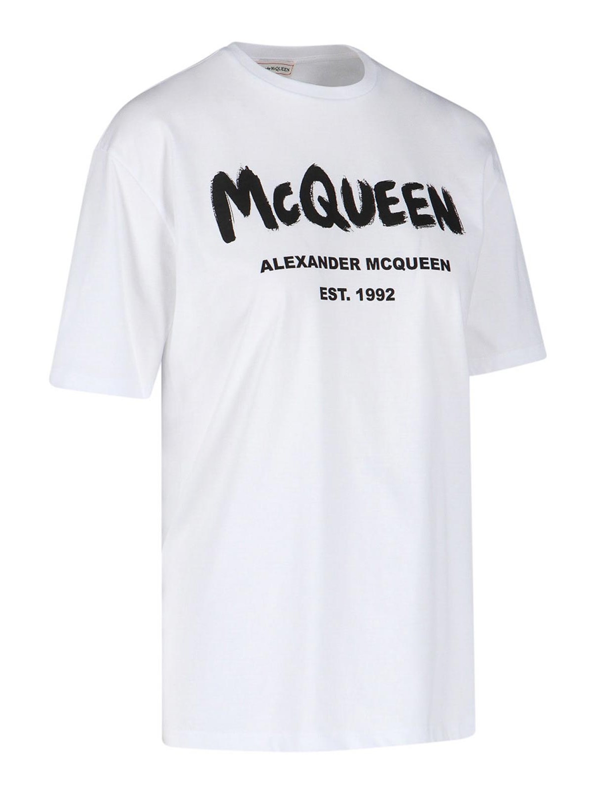 Alexander Mcqueen T-shirt logo - White - Women | 659729QZAD30909