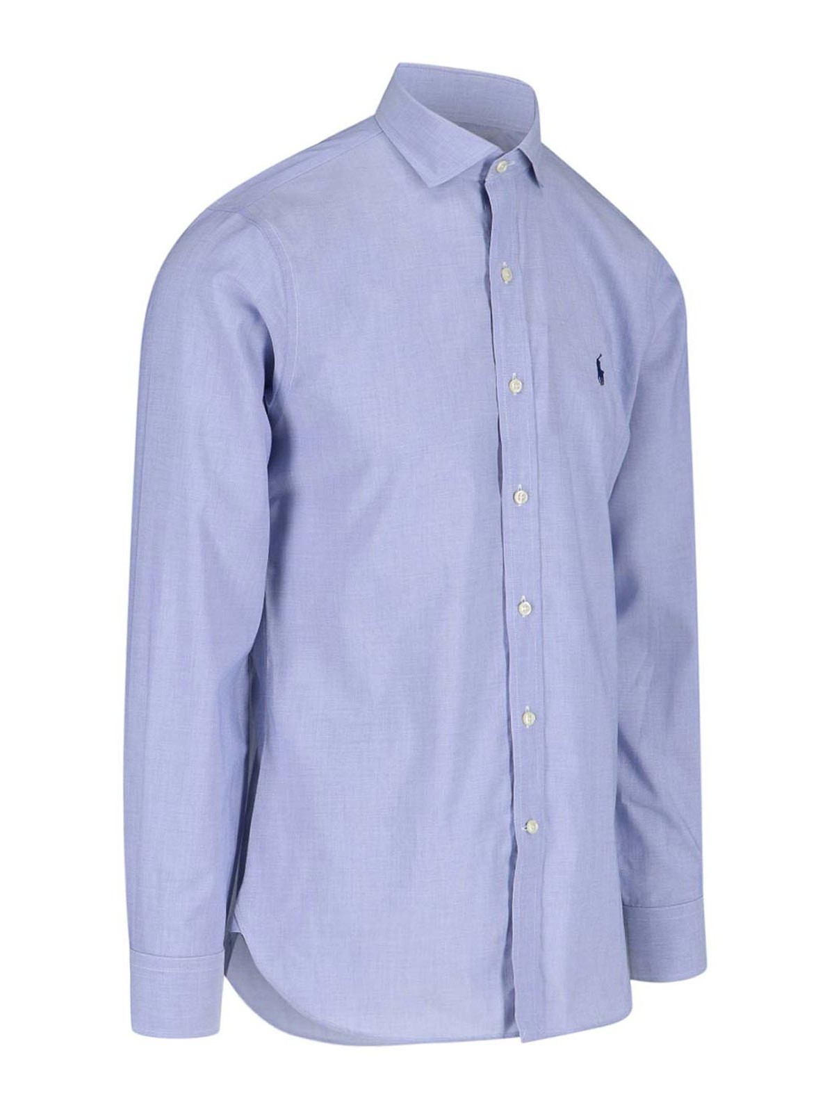 Shop Polo Ralph Lauren Classic Logo Shirt In Blue