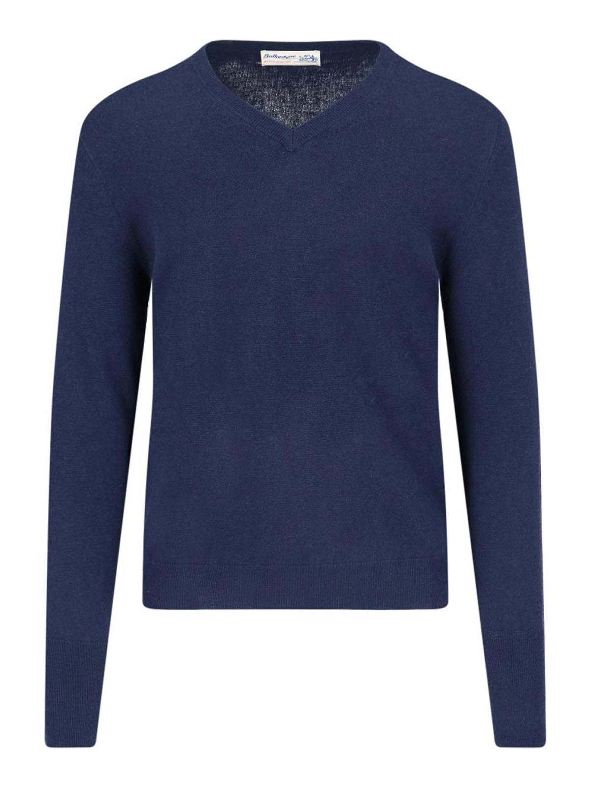 Shop Ballantyne V-neck Sweater In Blue