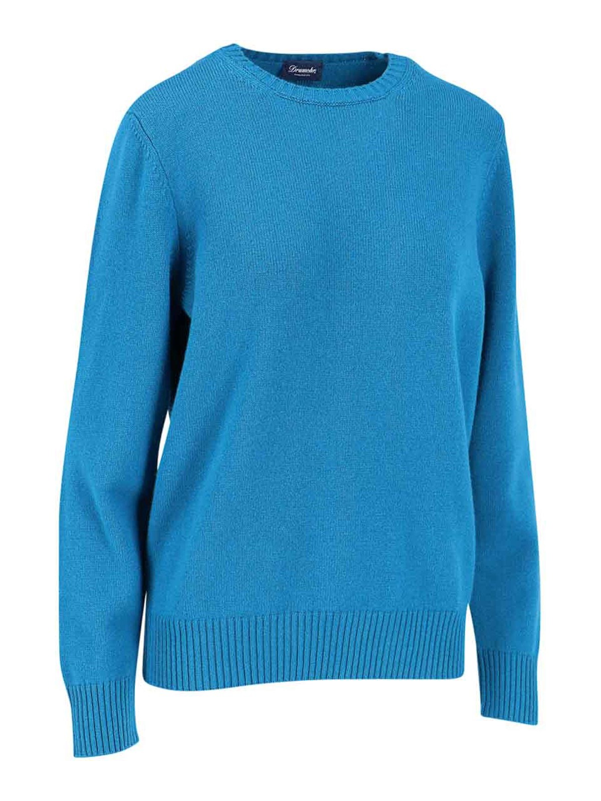 Shop Drumohr Crew Neck Sweater In Blue