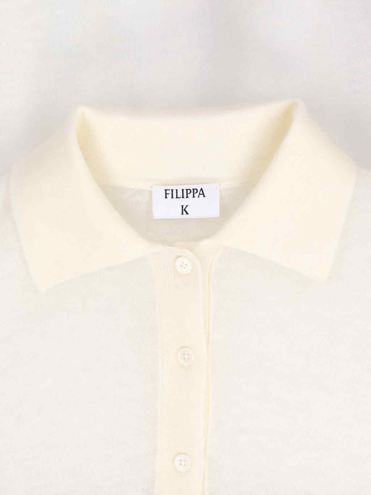 Shop Filippa K Fitted Polo Shirt In White