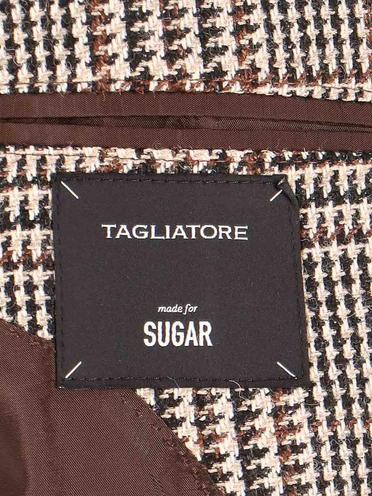 Shop Tagliatore Single-breasted Blazer In Multicolour