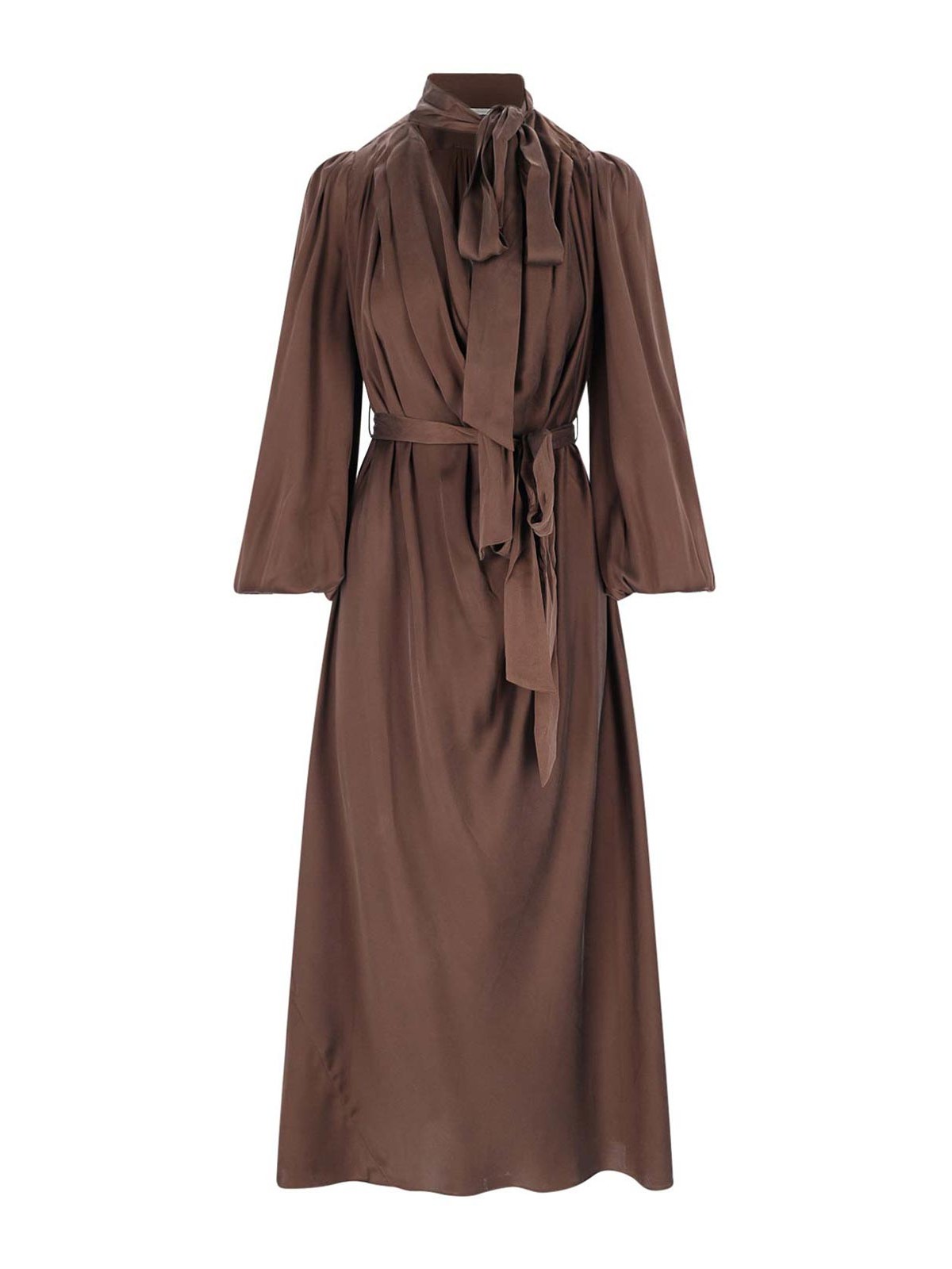 Zimmermann Midi Dress In Brown