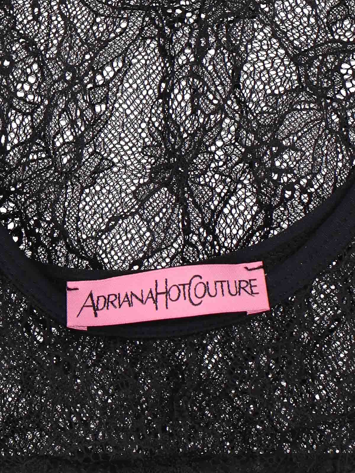 Shop Adriana Hot Couture Top - Negro In Black