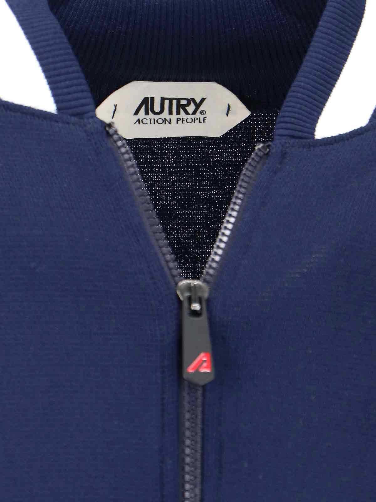 Shop Autry Logo Sports Sweatshirt In Blue
