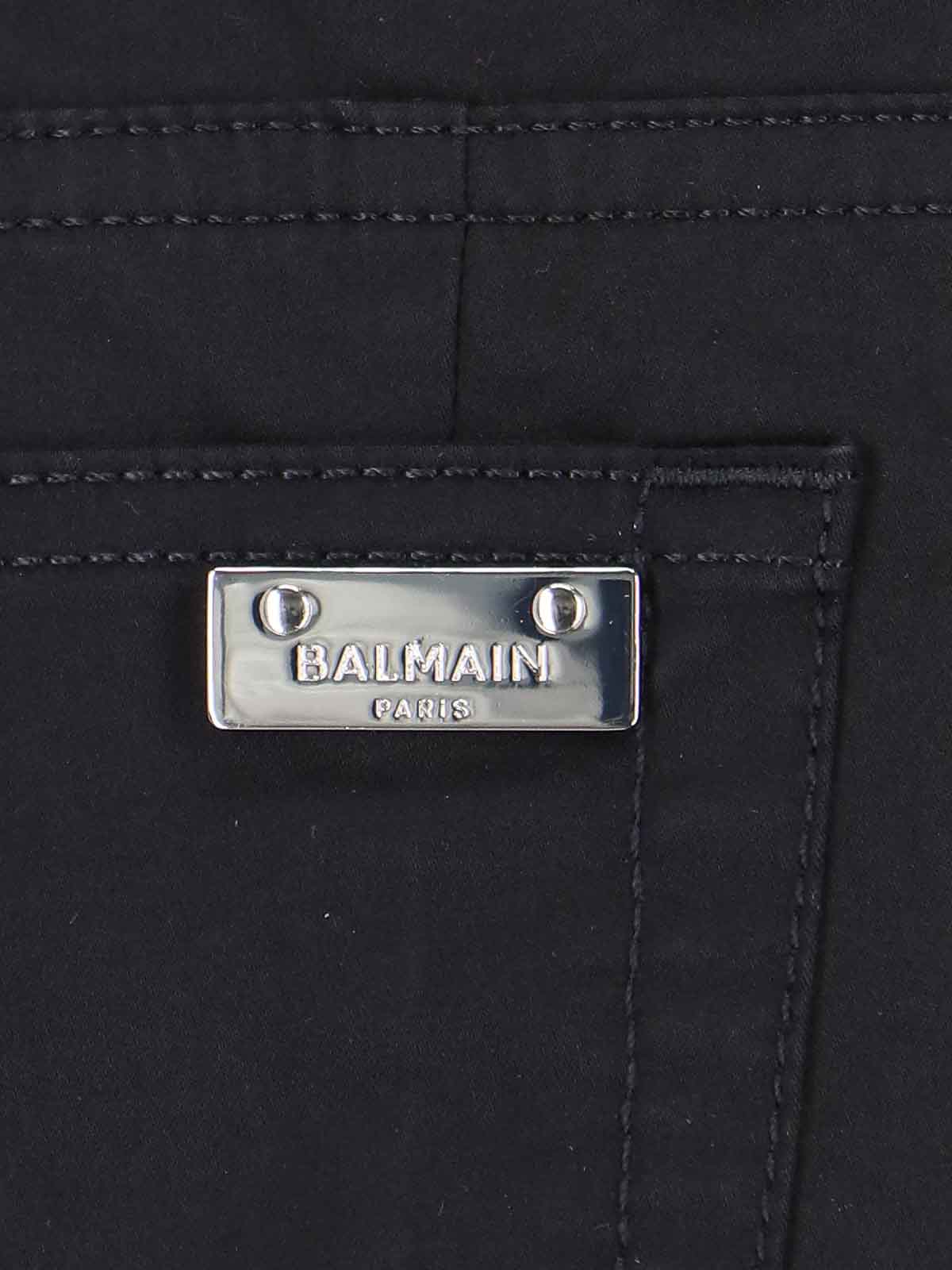 Shop Balmain Pantalón Casual - Negro In Black
