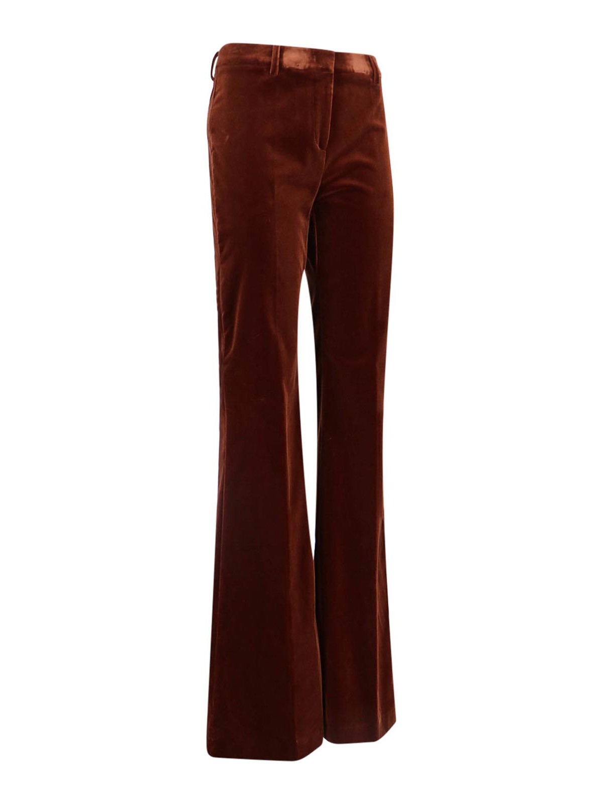 Shop Etro Bootcut Trousers In Brown