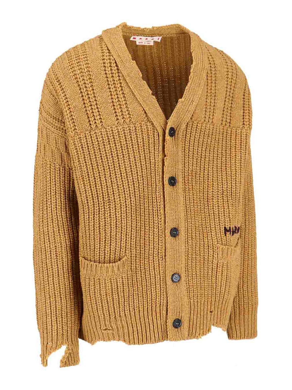 【MARNI / マルニ】DESTROY CARDIGAN BK 46 Marni Cardigan dettagli destroyed - Beige