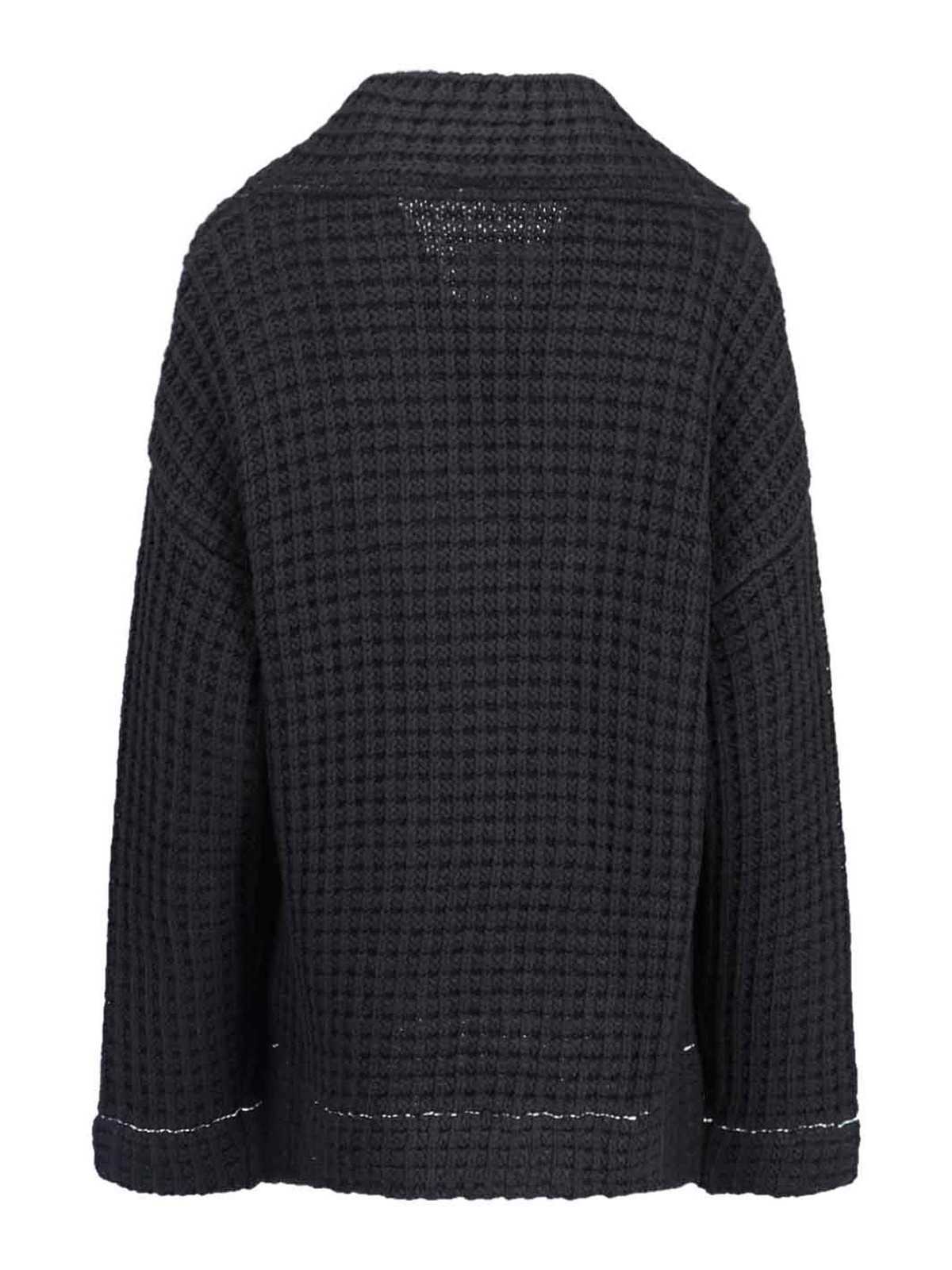 MM6 Maison Margiela Waffle stitch knit cardigan|S52AM0274S18292900