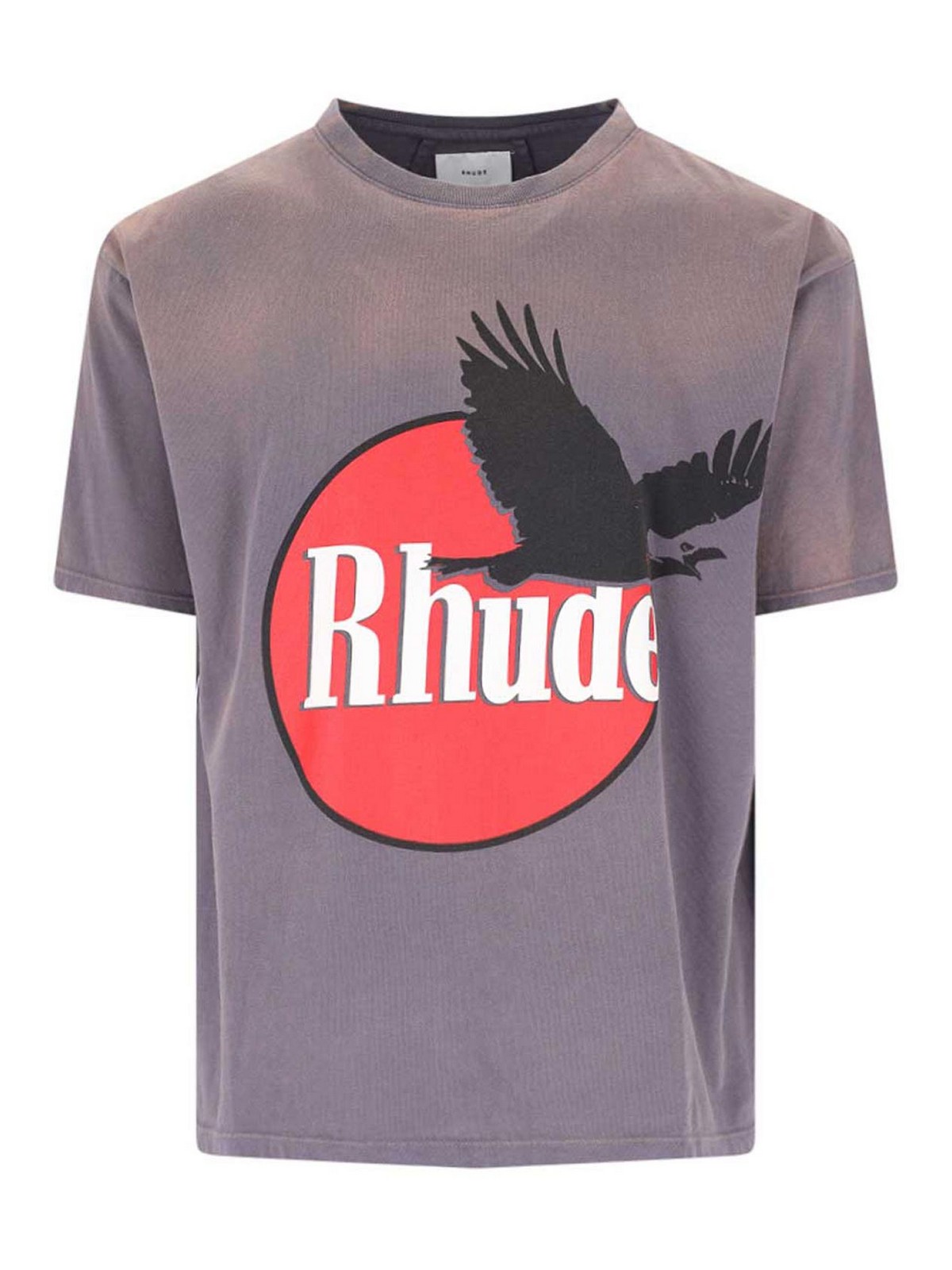 Rhude T-shirt Logo In Grey