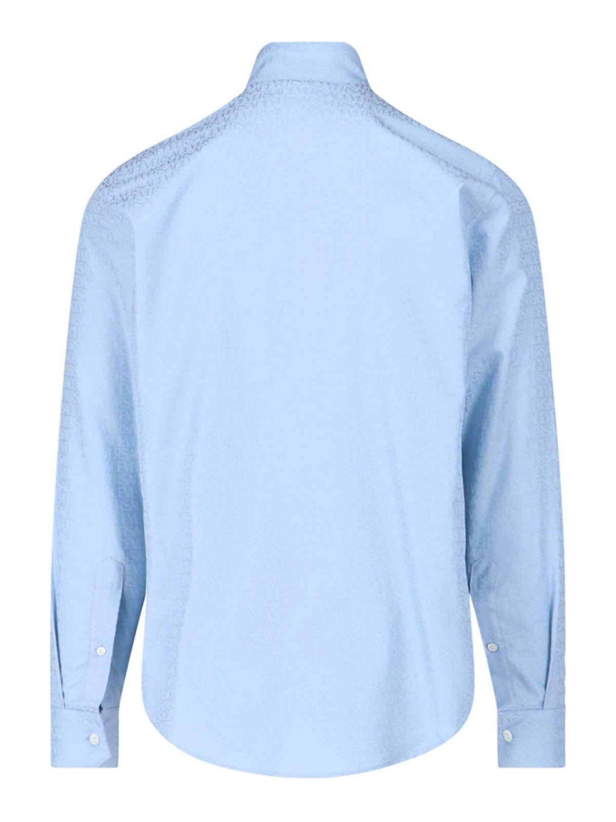 Versace Blue Allover Shirt
