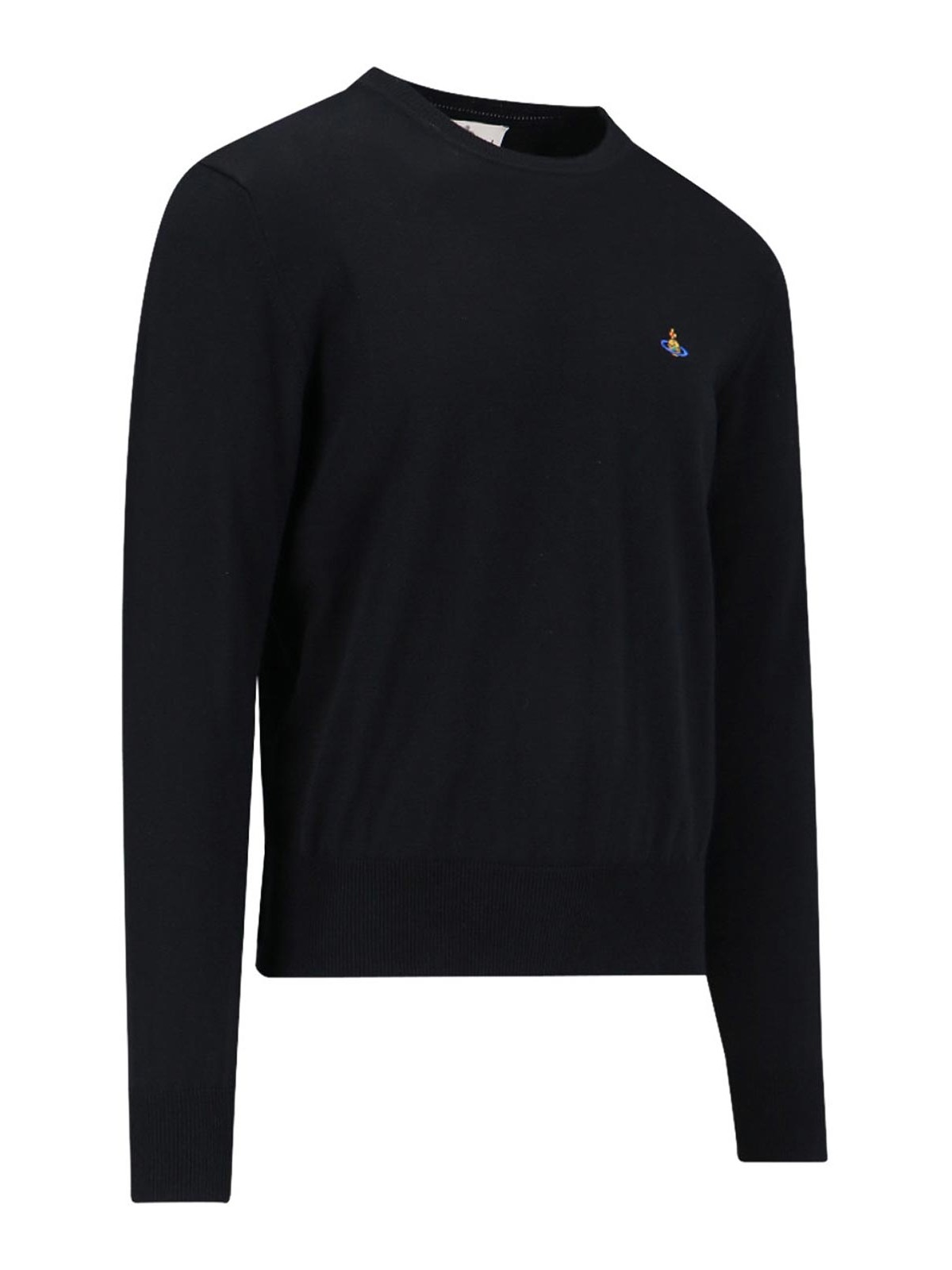Shop Vivienne Westwood Logo Sweater In Black